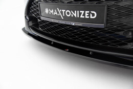 Cup Spoilerlippe Front Ansatz V.1 passend für Lexus RC Mk1 schwarz Hochglanz