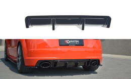 Heck Ansatz Diffusor für Audi TT RS 8S schwarz Hochglanz