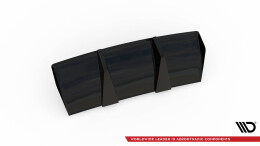 Heck Ansatz Diffusor passend für Audi TT RS 8S schwarz Hochglanz