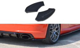 Heck Ansatz Flaps Diffusor für Audi TT RS 8S schwarz Hochglanz