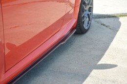 Seitenschweller Ansatz Cup Leisten passend für Audi TT RS 8S schwarz Hochglanz