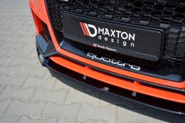 Cup Spoilerlippe Front Ansatz V.2 passend für Audi TT RS 8S schwarz Hochglanz