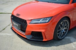 Cup Spoilerlippe Front Ansatz V.1 passend für Audi TT RS 8S schwarz Hochglanz