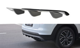 Heck Ansatz Diffusor passend für Hyundai Tucson Mk3 Facelift schwarz Hochglanz