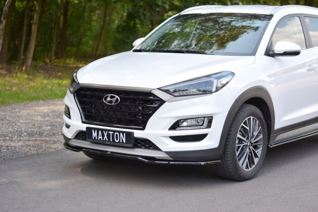 Cup Spoilerlippe Front Ansatz V.2 passend für Hyundai Tucson Mk3 Facelift schwarz Hochglanz