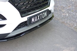 Cup Spoilerlippe Front Ansatz V.2 passend für Hyundai Tucson Mk3 Facelift schwarz Hochglanz