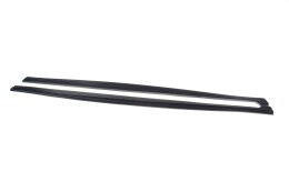 Seitenschweller Ansatz Cup Leisten für JAGUAR XF- R schwarz matt
