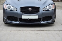 Cup Spoilerlippe Front Ansatz V.1 passend für JAGUAR XF- R schwarz Hochglanz