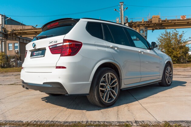 Heck Spoiler Aufsatz Abrisskante für BMW X3 F25 M-Paket FL schwarz Hochglanz