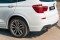 Heck Ansatz Flaps Diffusor für BMW X3 F25 M-Paket Facelift  schwarz matt