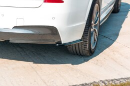 Heck Ansatz Flaps Diffusor passend für BMW X3 F25 M-Paket Facelift schwarz Hochglanz