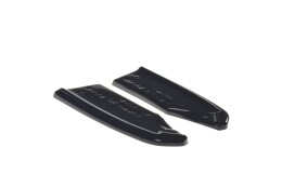 Heck Ansatz Flaps Diffusor passend für BMW X3 F25 M-Paket Facelift schwarz Hochglanz