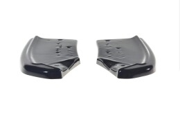 Heck Ansatz Flaps Diffusor passend für BMW X3 F25 M-Paket Facelift schwarz Hochglanz