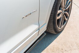Seitenschweller Ansatz Cup Leisten passend für BMW X3 F25 M-Paket Facelift schwarz Hochglanz