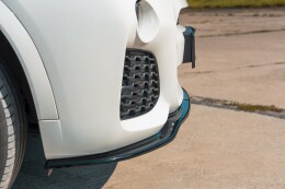 Cup Spoilerlippe Front Ansatz für BMW X3 F25 M-Paket Facelift schwarz Hochglanz