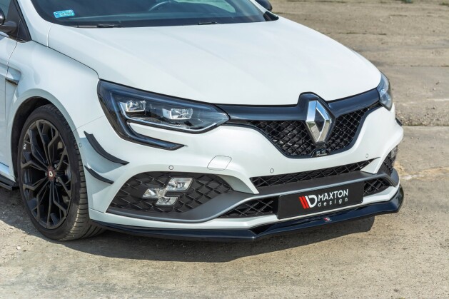 Street+ Spoilerlippe Front Ansatz V.2 passend für Renault Megane IV RS schwarz Hochglanz