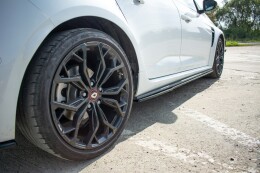Seitenschweller Ansatz Cup Leisten für Renault Megane IV RS schwarz Hochglanz