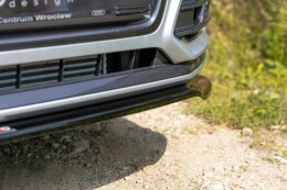 Cup Spoilerlippe Front Ansatz passend für Audi SQ5/Q5 S-line MkII schwarz Hochglanz