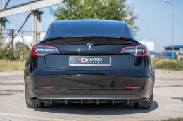 Heck Ansatz Diffusor für Tesla Model 3 schwarz matt
