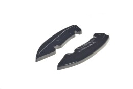 Heck Ansatz Flaps Diffusor passend für Tesla Model 3 schwarz Hochglanz