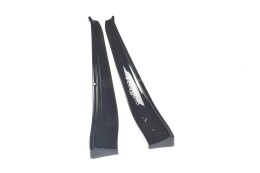 Seitenschweller Ansatz Cup Leisten passend für Tesla Model 3 / Model 3 Performance Mk1 / Mk1 Facelift schwarz Hochglanz