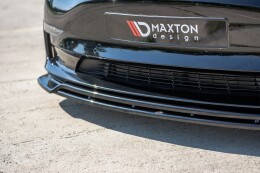 Cup Spoilerlippe Front Ansatz V.2 passend für Tesla Model 3 schwarz Hochglanz