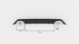 Heck Ansatz Diffusor passend für Ford Focus Hatchabck ST-Line schwarz Hochglanz