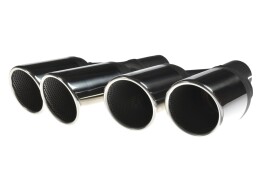 Street+ Heck Ansatz Diffusor passend für Ford Focus Hatchabck ST-Line schwarz Hochglanz