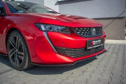 Cup Spoilerlippe Front Ansatz V.1 für Peugeot 508 GT Mk2 schwarz Hochglanz