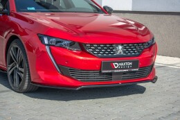 Cup Spoilerlippe Front Ansatz V.1 für Peugeot 508 GT Mk2 schwarz Hochglanz