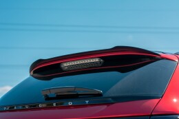 Heck Spoiler Aufsatz Abrisskante passend für Peugeot 508 Mk2 SW schwarz Hochglanz