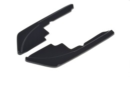 Heck Ansatz Flaps Diffusor für Peugeot 508 Benzin Mk2 schwarz Hochglanz