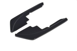 Heck Ansatz Flaps Diffusor passend für Peugeot 508 Benzin Mk2 schwarz Hochglanz