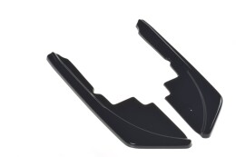 Heck Ansatz Flaps Diffusor passend für Peugeot 508 Benzin Mk2 schwarz Hochglanz
