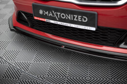 Cup Spoilerlippe Front Ansatz V.1 passend für Kia Ceed GT / GT-Line Mk3 / Proceed Mk1 schwarz Hochglanz