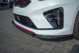 Cup Spoilerlippe Front Ansatz V.2 für Kia ProCeed GT Mk 3 schwarz Hochglanz