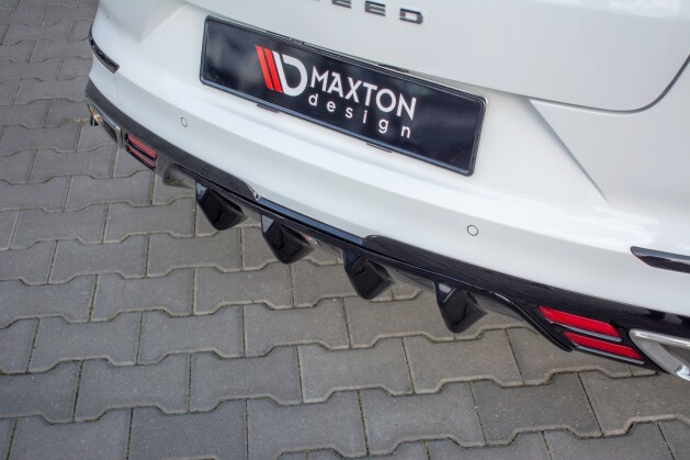 Heck Ansatz Diffusor passend für Kia ProCeed GT Mk1 schwarz Hochglanz