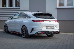 Heck Ansatz Diffusor passend für Kia ProCeed GT Mk1 schwarz Hochglanz