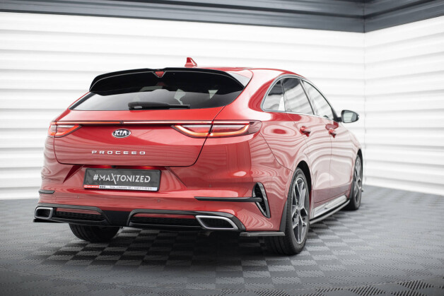 Heck Ansatz Flaps Diffusor passend für Kia ProCeed GT / GT-Line Mk1 schwarz Hochglanz