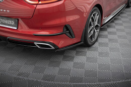 Heck Ansatz Flaps Diffusor für Kia ProCeed GT / GT-Line Mk1 schwarz Hochglanz