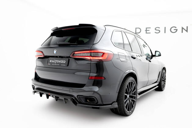 Heck Spoiler Aufsatz Abrisskante V.1 passend für BMW X5 G05 M Paket schwarz Hochglanz