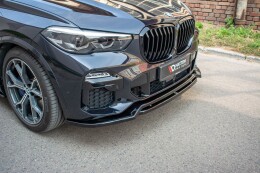 Cup Spoilerlippe Front Ansatz für BMW X5 G05 M Paket schwarz matt