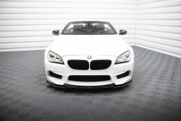 Cup Spoilerlippe Front Ansatz V.2 passend für BMW M6 Gran Coupe / Coupe / Cabriolet F06 / F13 / F12 schwarz Hochglanz