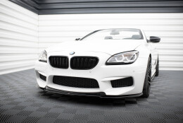 Cup Spoilerlippe Front Ansatz V.2 passend für BMW M6 Gran Coupe / Coupe / Cabriolet F06 / F13 / F12 schwarz Hochglanz