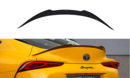 Heck Spoiler Aufsatz Abrisskante für Toyota Supra Mk5 schwarz Hochglanz