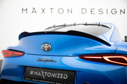 Heck Spoiler Aufsatz Abrisskante passend für Toyota Supra Mk5 schwarz Hochglanz