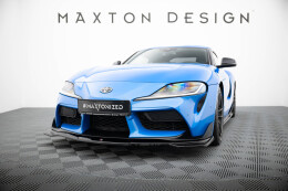 Cup Spoilerlippe Front Ansatz V.1 passend für Toyota Supra Mk5 schwarz Hochglanz