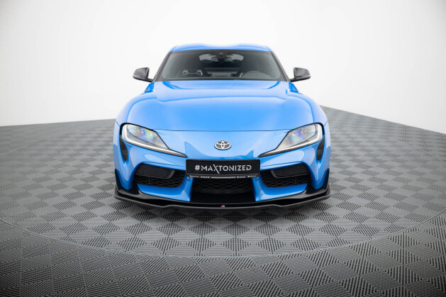 Cup Spoilerlippe Front Ansatz V.2 passend für Toyota Supra Mk5 schwarz Hochglanz