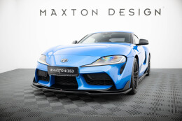 Cup Spoilerlippe Front Ansatz V.2 passend für Toyota Supra Mk5 schwarz Hochglanz