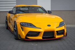 Cup Spoilerlippe Front Ansatz V.3 für Toyota Supra Mk5 schwarz Hochglanz